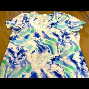 Scrubstar 3xl swirl scrub top